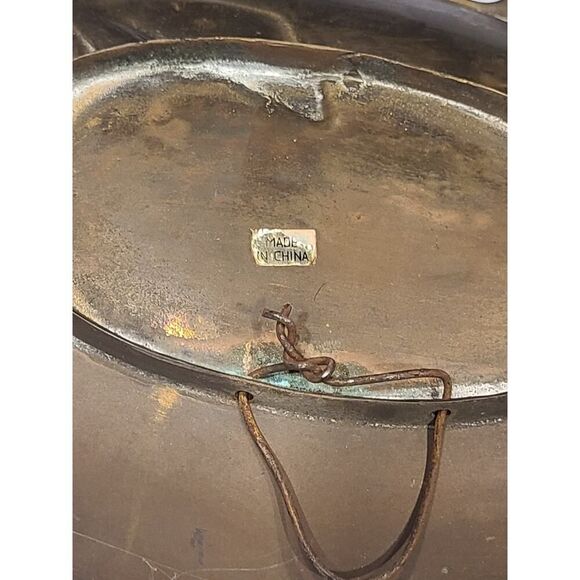 VTG Solid Brass Fish Tray Plate Trinket Coastal Cabin Home Décor Heavy 13½"x 7" - Picture 8 of 9